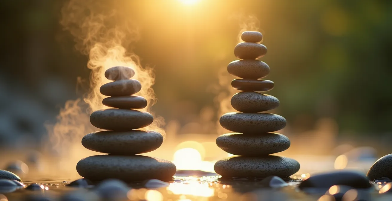 Symbolic representation of metabolic transition from high to normal elevation